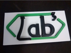 lab -icona art 3d print model - Mito3D