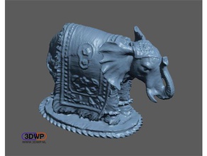 l'éléphant de la sculpture scan 3d analyses & répliques Numérisation Scanner animal david sls statue 3d print model - Mito3D