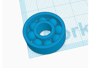 print place 608 bearing replacement parts fidget spinner pip printable spiner 3d print model - Mito3D