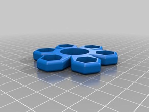 my customized what-the-hex pick-a-weight fidget spinner toys & games 3d print model - Mito3D