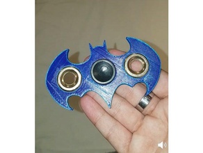 batman fidget spinner juguetes mecánicos de símbolo juguete 3d print model - Mito3D