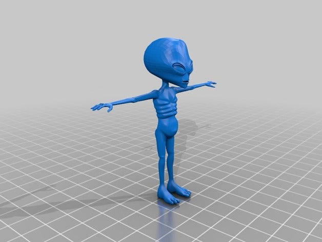 alien old 3dbuzz video tutorials 3d printing 3D print model - Mito3D