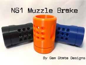 ns1 Mündungsbremse nerf n-strike-Blastern Spielzeug & Spiele blaster Schaumstoff-dart nerfbarrel nerfgun nerf-blaster gun mod 3d print model - Mito3D