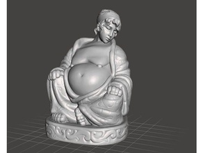 sappho buddha sculptures greek sculpture head pop 3d print model - Mito3D