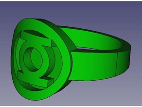 lanterna verde do anel anéis 3d print model - Mito3D