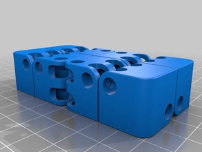 kobayashifigetcube fillet edges mechanical toys fidget toy multicolor remixed dual extrusion 3d print model - Mito3D