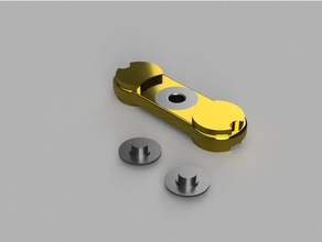 single bearing bar spinner toys & games fidget toy 3d print model - Mito3D