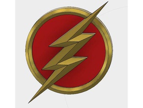 flash emblème le costume 3d print model - Mito3D