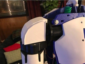 inmoov ombro chapas, tanto em branco ez robô logotipo Impressora 3d de peças braço modificações 3d print model - Mito3D