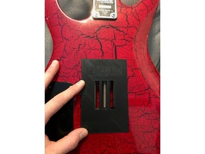 electric Gitarre Rückplatte Ersatz-Teile 3d print model - Mito3D
