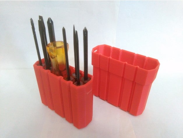 case screwdriver set tool holders & boxes box 3D print model - Mito3D
