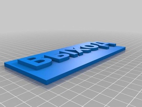 sinal de - sinais e logotipos personalizado 3d print model - Mito3D