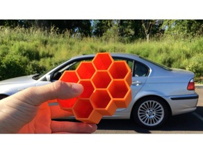 Wabe Veranstalter unzerstörbar 3d-Druck-tests anet a8 hexagonale Gitter honeycomb harte Tinte 3d print model - Mito3D