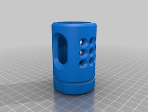 ns1 muzzle brake - text removed toys & games 3d print model - Mito3D