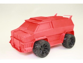 cohete de la liga coche merc juegos y juguetes el 3d print model - Mito3D