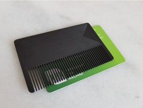 wallet comb household supplies 3d print model - Mito3D