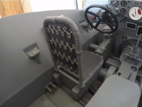 sdkfz 250 sürücü koltuğu r c araçlar Alman koltuk İkinci Dünya Savaşı 3d print model - Mito3D