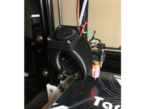 bltouch apoio tevo tarantula fanduct Impressora 3d acessórios 3d print model - Mito3D