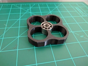 duster spinner doppio spessore edc giocattolo fidget knuckle 3d print model - Mito3D