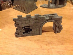 roman archway - remix miniature terrain toys & games dragons dungeons frostgrave scatter wargame 3d print model - Mito3D