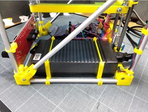 psu mount microcube 3d-Drucker Teile Halter Netzteil 3d print model - Mito3D