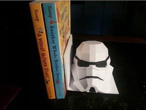 star wars book ends decor end darth vader helmet storm trooper stormtrooper 3d print model - Mito3D