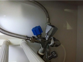 rubinetto acqua fredda manopola parti di ricambio la maniglia impianto idraulico toccare 3d print model - Mito3D