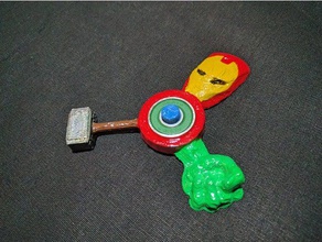 avengers spinner mekanik oyuncaklar fidget el hulk ıronman demir adam mjolnir thor 3d print model - Mito3D
