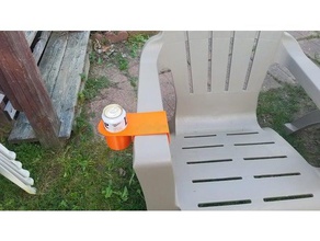 cup holder plastic adirondack chairs outdoor & garden created freecad v017 3d print model - Mito3D