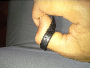 tir à l'arc anneau de pouce l'art des outils flexi smart filament l'anneau 3d print model - Mito3D