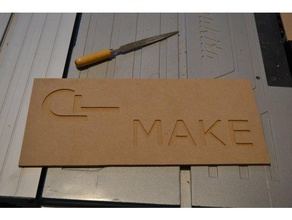 cl make logo diy 840 cnc fresa milling pantografo stepcraft 3d print model - Mito3D