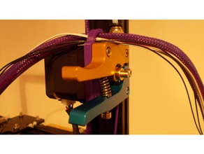 extruder motor mount cablemanagment holes 3d printer parts 3d print model - Mito3D