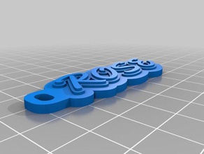 rose keychain keychains customized 3d print model - Mito3D