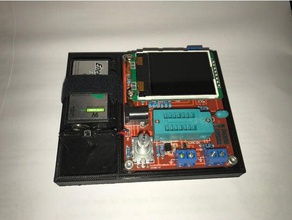 18 transistör test cihazı taban hackerboxes elektronik 3d baskı arduino durumda kasa fusion360 3d print model - Mito3D