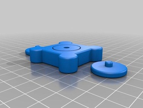 smallsimplespinner spinner fidget 3d print model - Mito3D