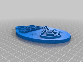 papà rocce chiave tag i portachiavi padri giorno keychain 3d print model - Mito3D