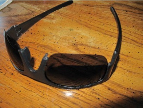sunglasses oakley jawbone lenses - rimless jacket frame remix glasses 3d print model - Mito3D
