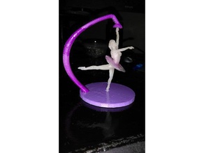 spinning ballerina pieces toy & game accessories fidget spinner girl 3d print model - Mito3D