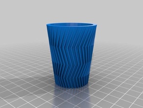 shot glass zig 3d printing shotglass 3d print model - Mito3D