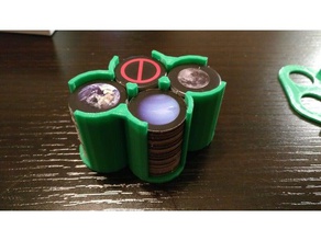 lune gioco di carte token titolare giocattolo & accessori da tavolo boardgames luna 3d print model - Mito3D