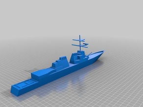 destroyer 3d-drucken 3d print model - Mito3D
