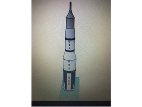 Raum-Rakete 3d print model - Mito3D
