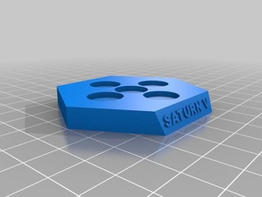 saturno v suporte de exposição veículos 3d print model - Mito3D