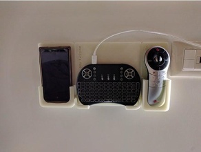 yatak başı ve organizatörü araçlar tutucusu epson kaypad klavye standı tuş takımı kar nokia 925 lumia durumda 930 telefon tutucu duvara monte uzak duvar uzaktan kumanda akıllı sahibi 3d print model - Mito3D