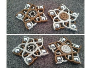 ornamentais bola giratório mecânico de brinquedos 2 peças fidget mão bolas aço 3d print model - Mito3D