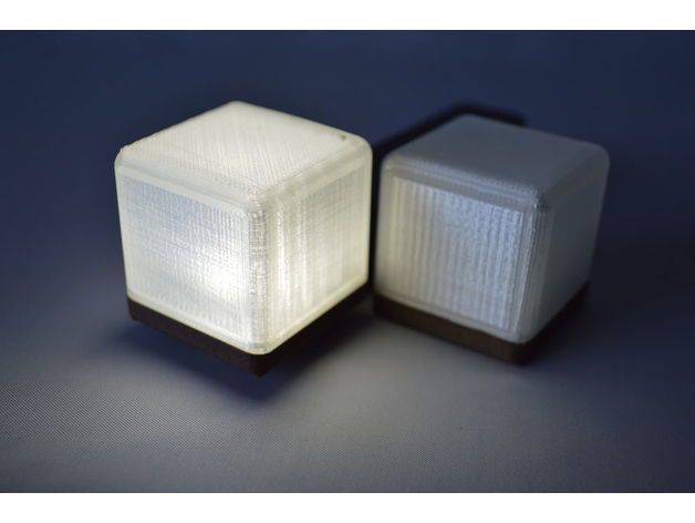 usb lumière cubes ménage led la cube de nuit alimenté par torche 3D print model - Mito3D