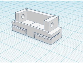 aluminium prusa i3 y belt mount solid geeetech 3d printer accessories holder teeth 3d print model - Mito3D