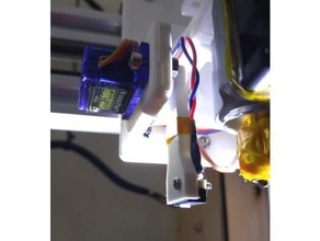 high precision z probe arm mouse micro switch - auto bed level 3d printer parts abl leveling makerfarm prusa i3v servo zprobe 3d print model - Mito3D