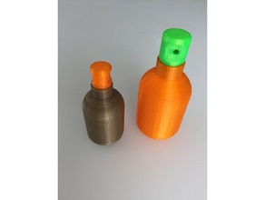 simple screw top container gadgets 3d print model - Mito3D