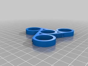 my customized smaller custom captioned fidget spinner dual extrusion toy & game accessories 3d print model - Mito3D